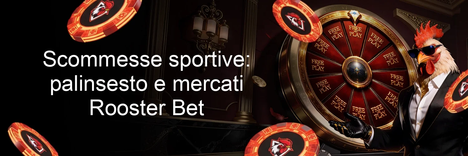 Scommesse sportive: palinsesto e mercati Rooster Bet
